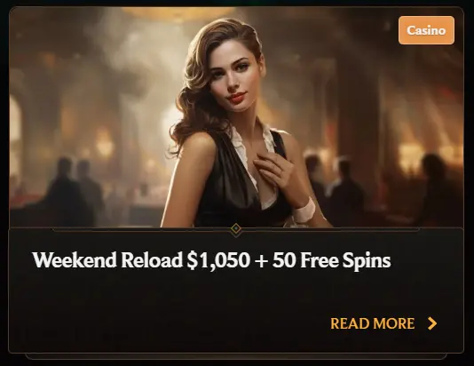 Weekend Reload Bonus with 50 Free Spins