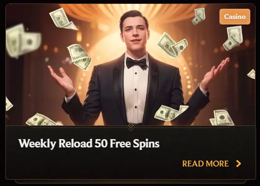 Weelkly Reload with Crown Play Free Spins
